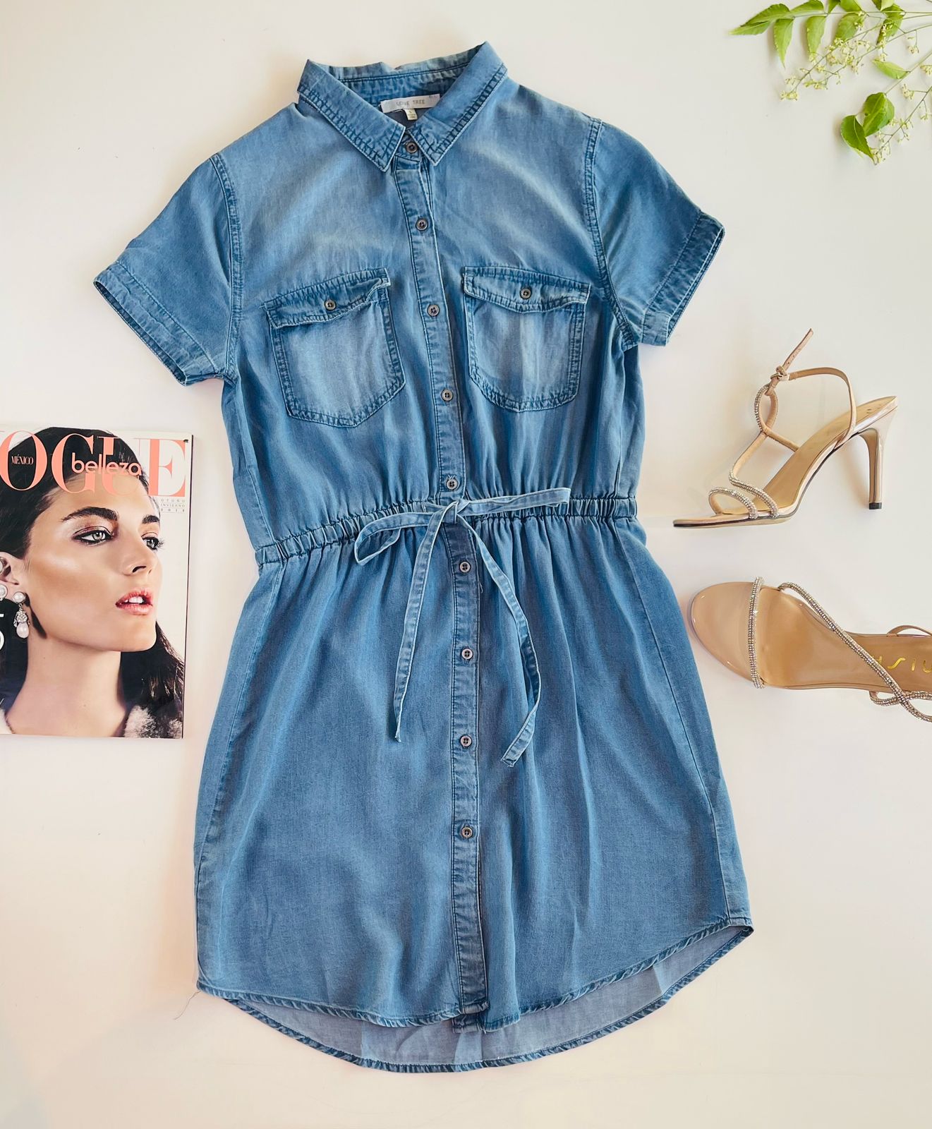 Vestido con jareta al frente 4822dm