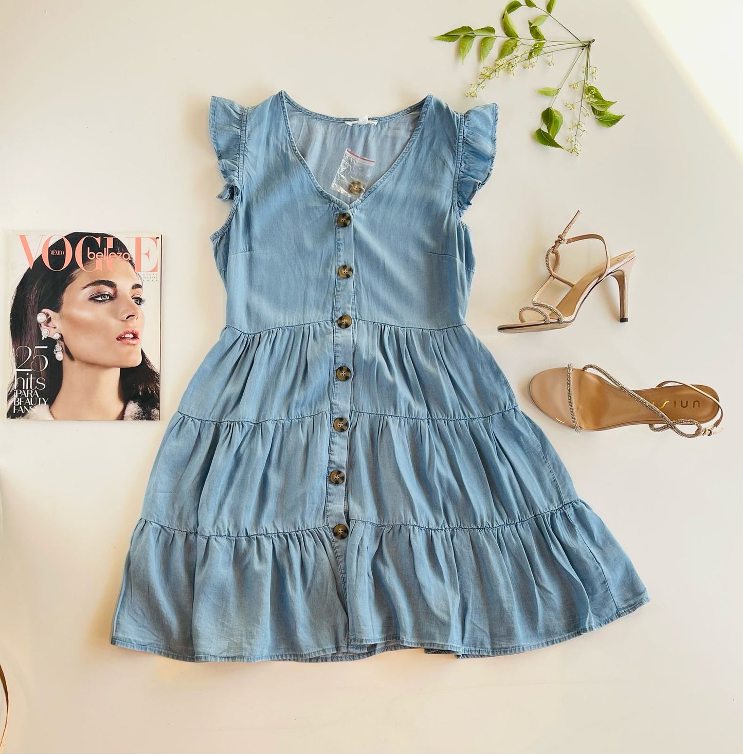 Vestido con botones al frente Cr1052