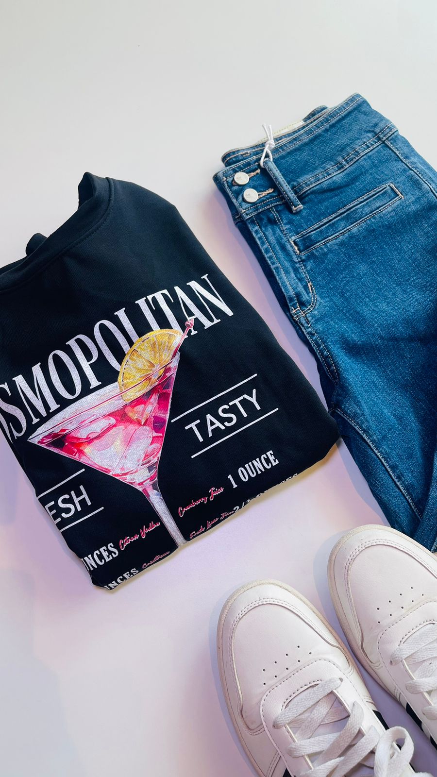Blusa de manga larga cocktail cosmopolitan