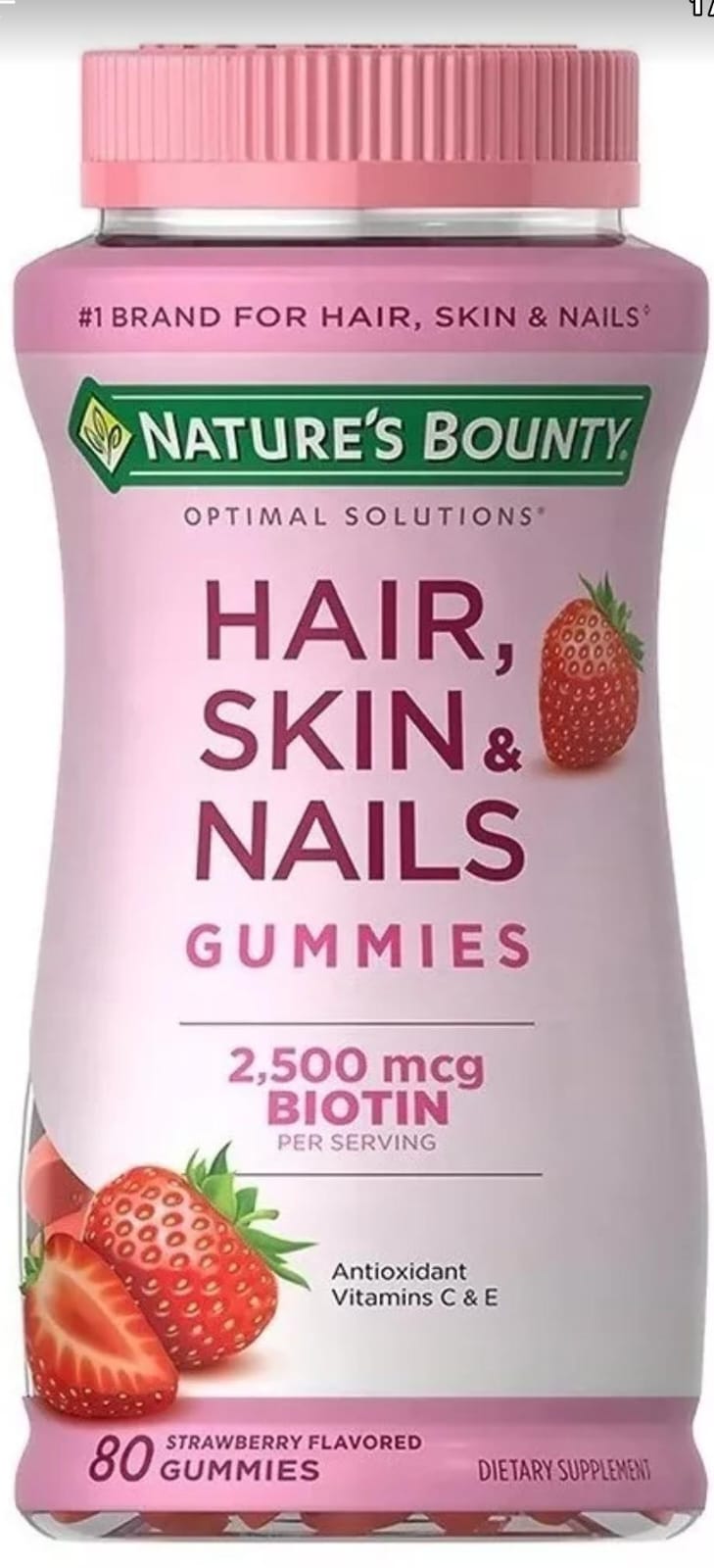 Gomitas sabor fresa con biotina