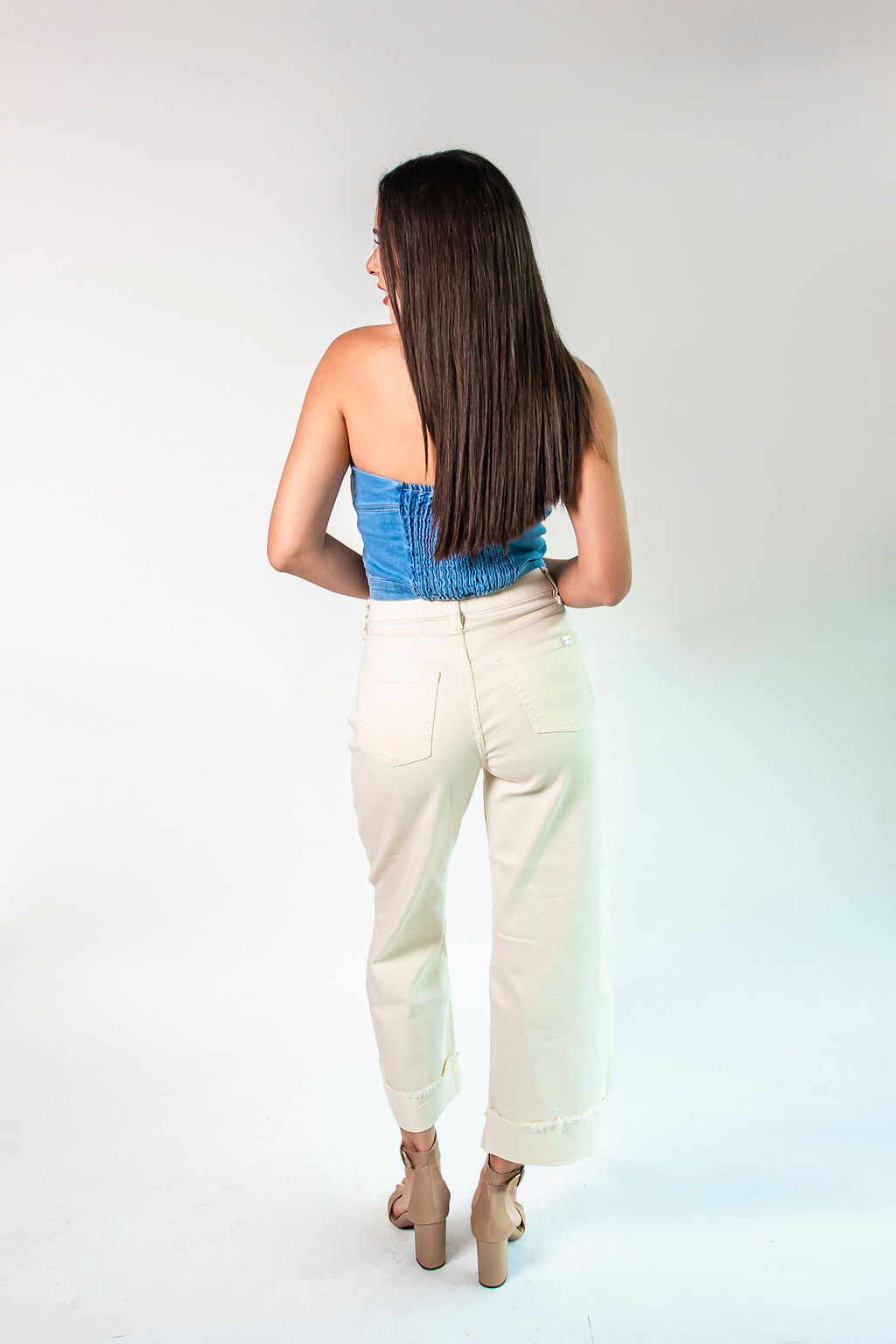 Pantalón Wide Leg Corte Alto