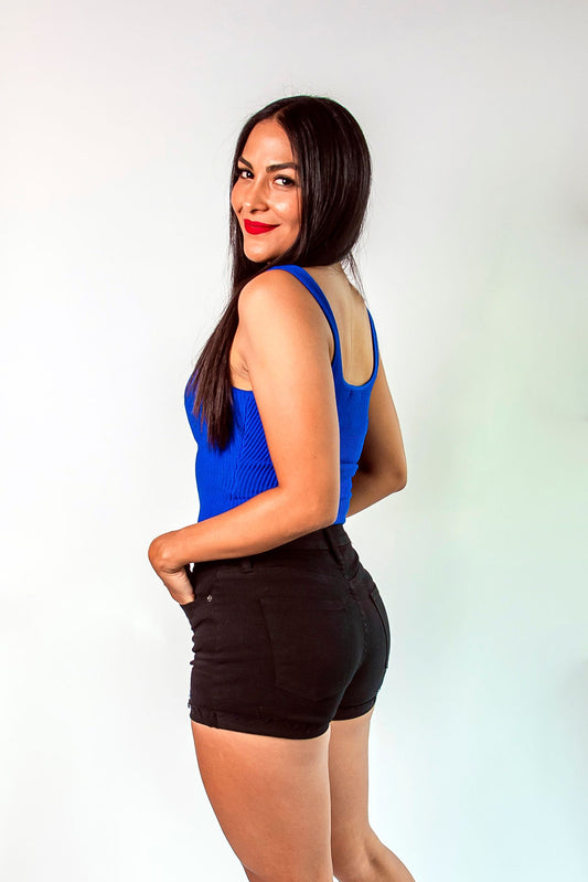 Short olivia corte alto