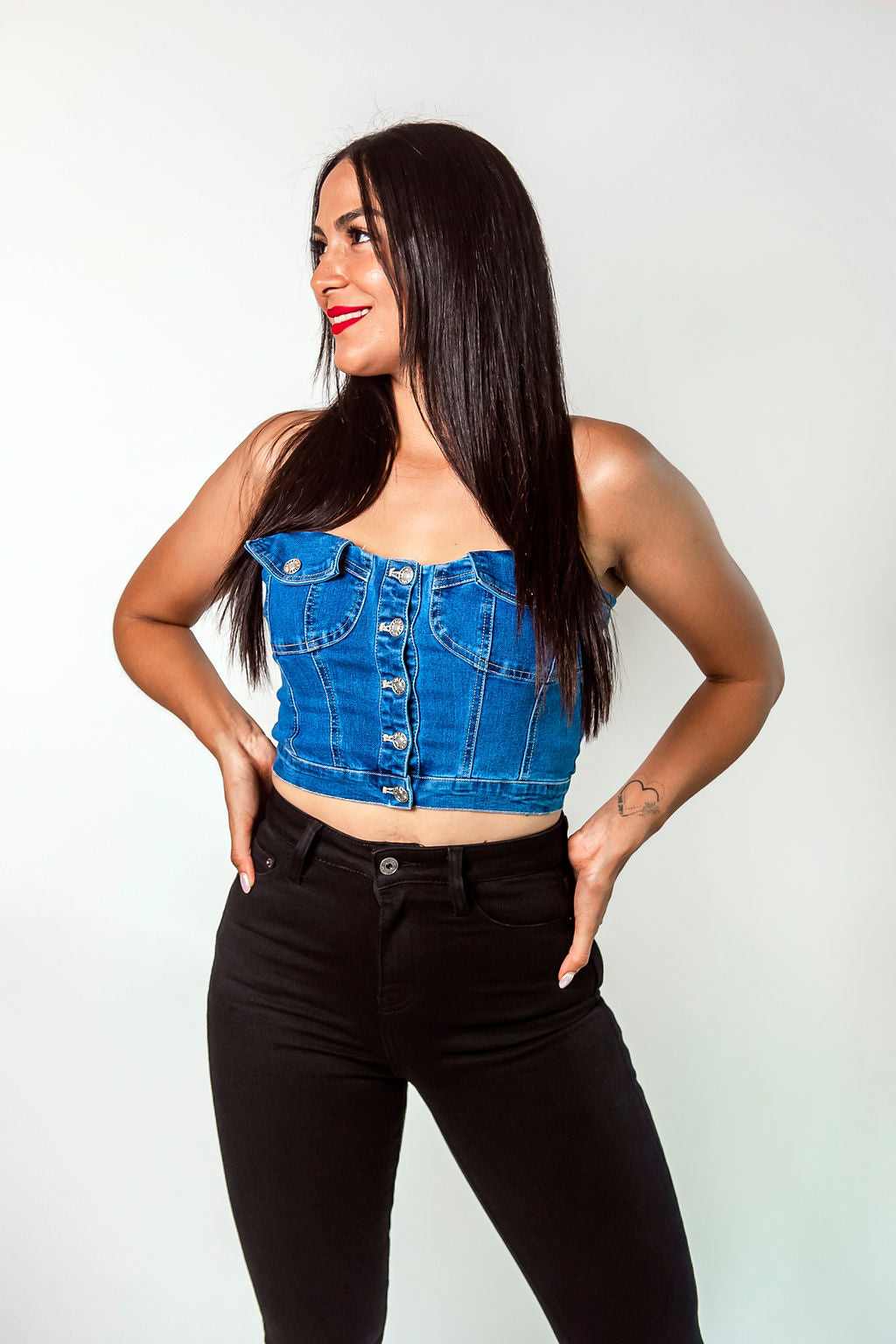 Pantalon ariana corte alto skinny