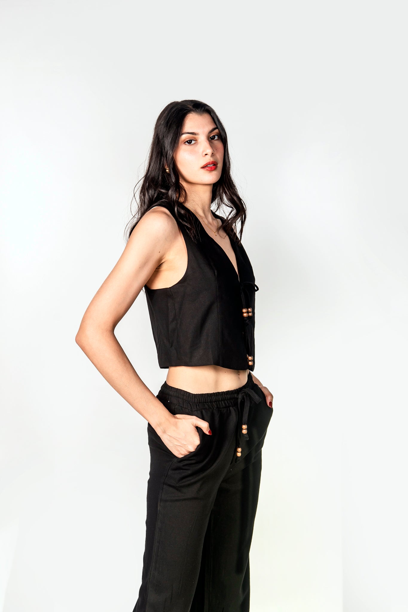 Blusa con doble jareta al frente 5169vm