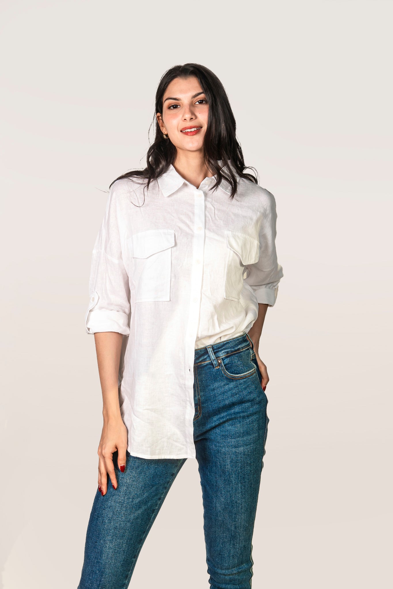 Camisera con dos bolsas al frente 10202tm