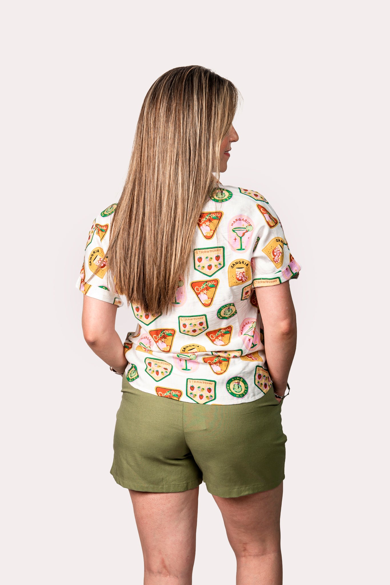 Camisera con estampado de cocteles 43957t-3
