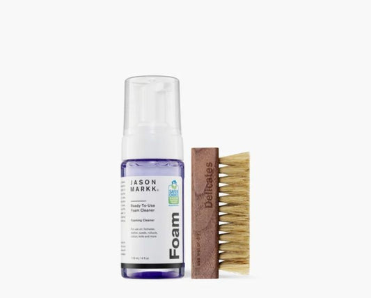 Jason Mark , jabón en espuma para lavado en seco de tenis y gorras.