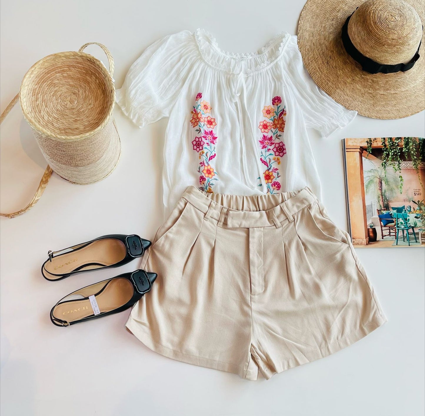 Short largo de lino 60001ps