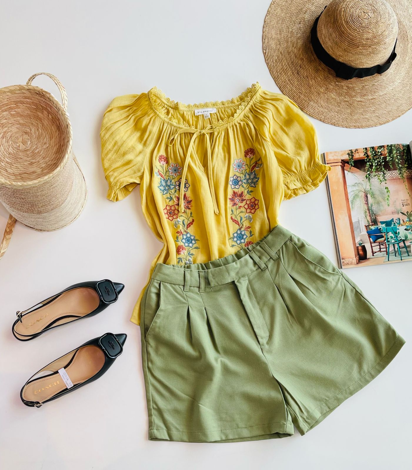 Short largo de lino 60001ps