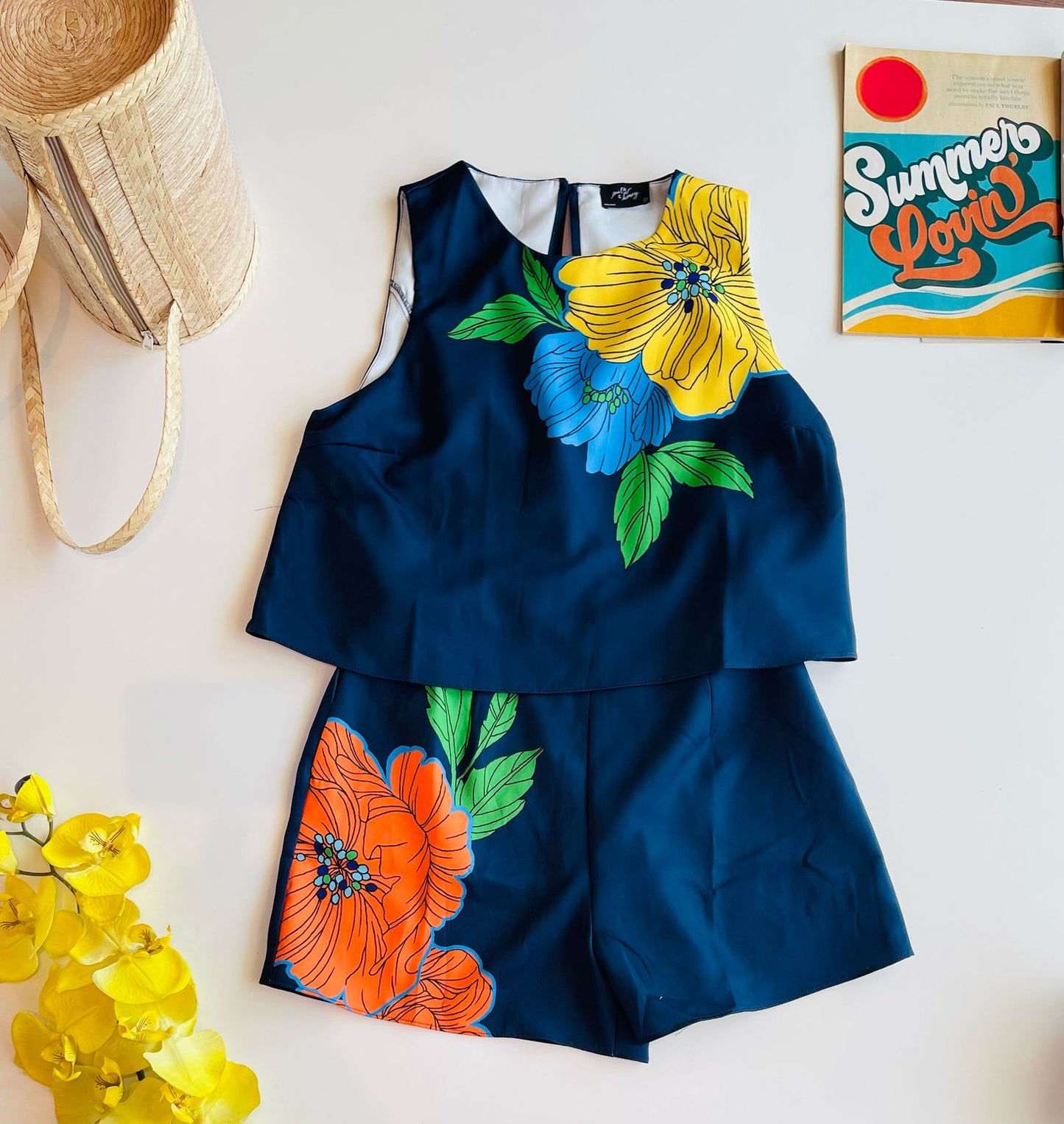 Jumper con estampado de plantas 42658r