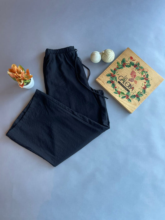 HMP40907 HAUTE MODE Pantalón Liso con Resorte y Bolsas