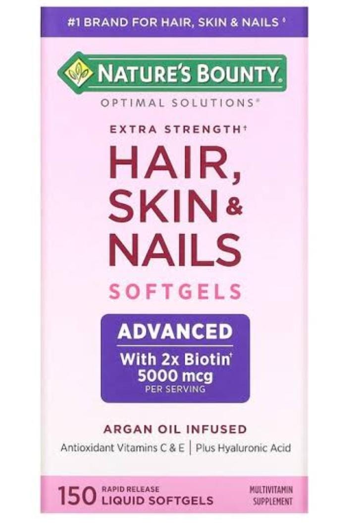 Nature's bounty extra fuertes cabello piel y uñas