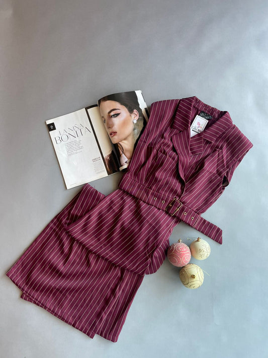 43709ST MILK & HONEY Conjunto Rayas Blancas Delgadas