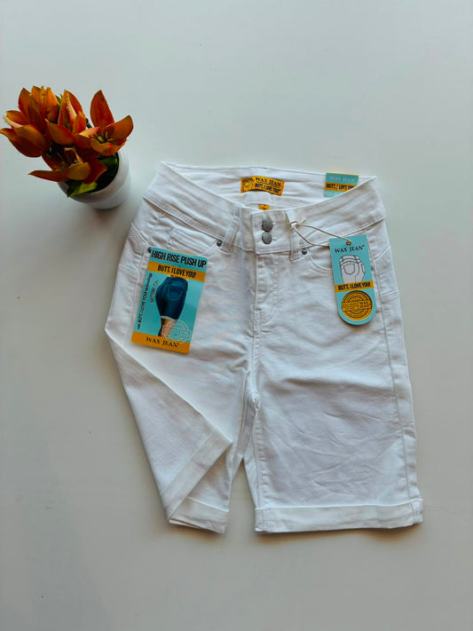 Wax Jeans 2Bttn Bermuda Push up 90152