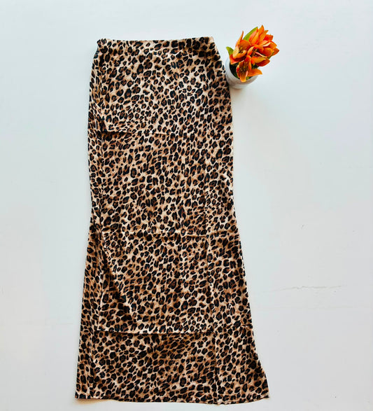 Ambiance Falda de Satén con Leopardo 76231-1