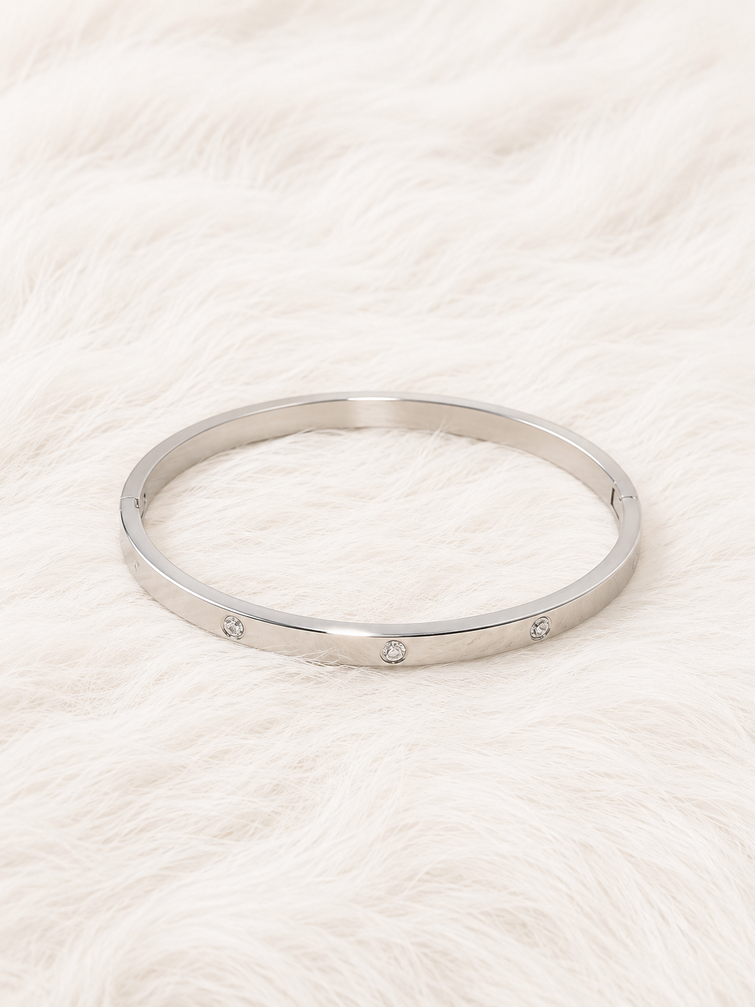 Brazalete con Pedrería Plata BS4028