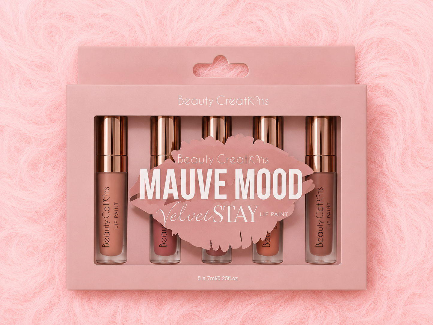 Beauty Creations 5 Lip Gloss Nude VSLPSET3