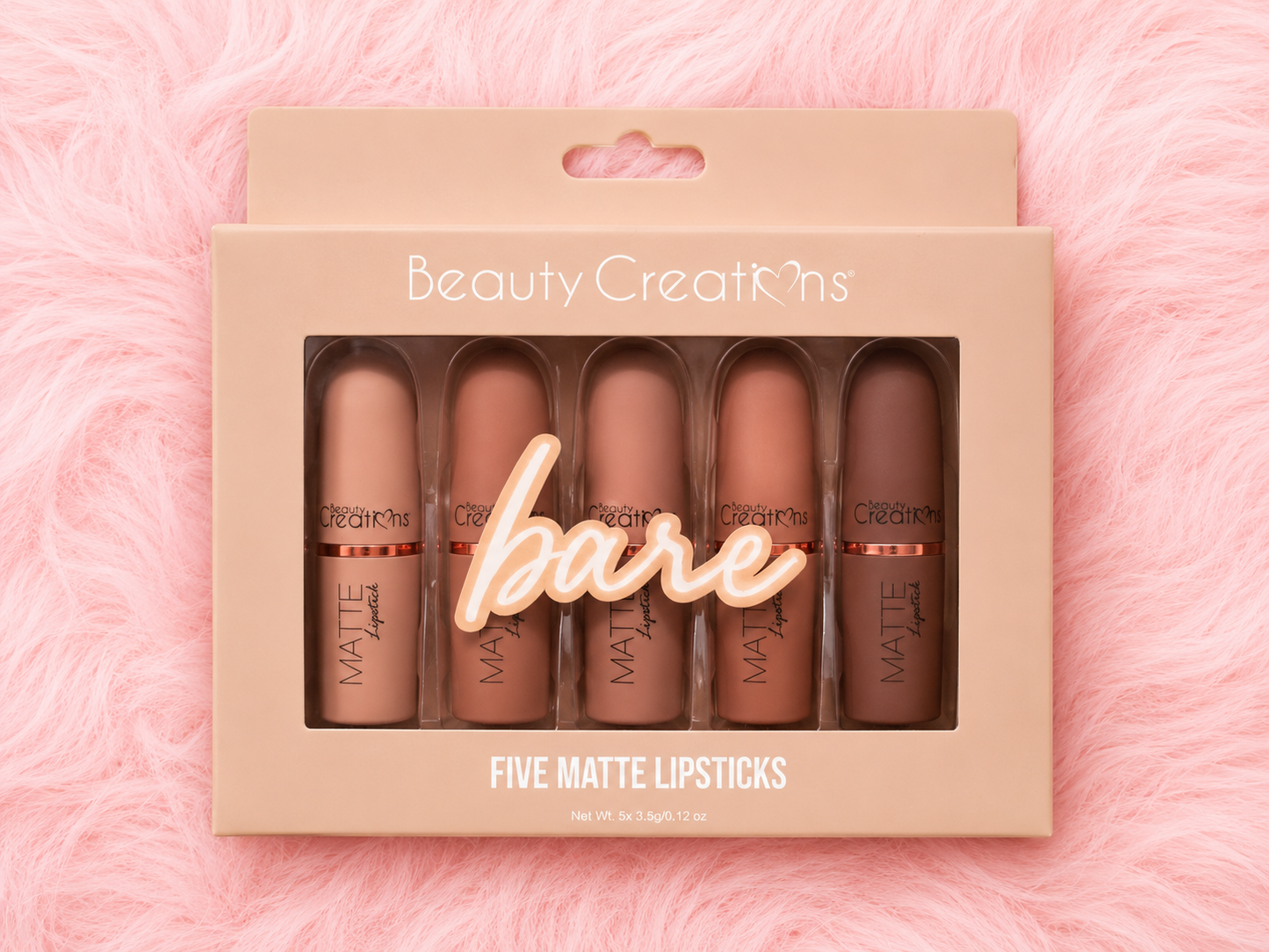 Beauty Creations 5 labiales nude TJLS1SET