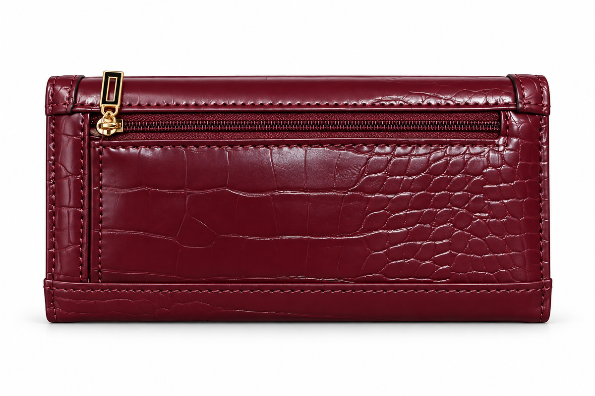 Cartera Guess Texturizada Color Vino 168496