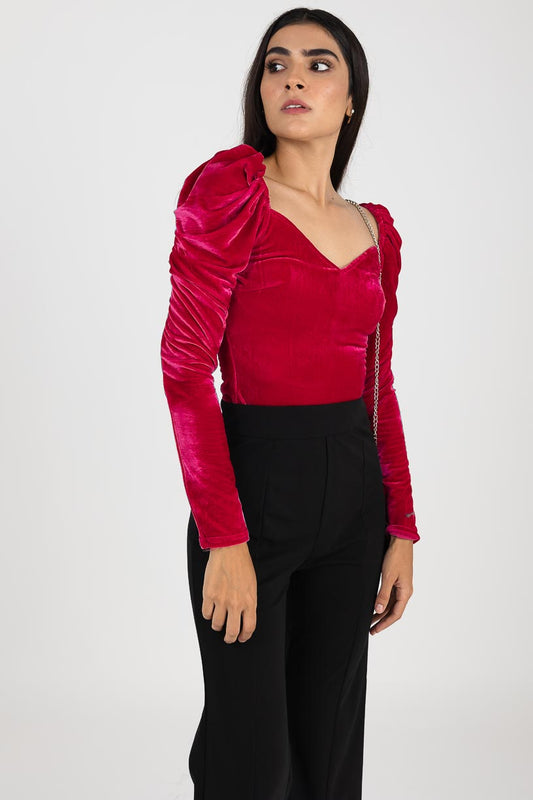 Pantiblusa de manga bombacha