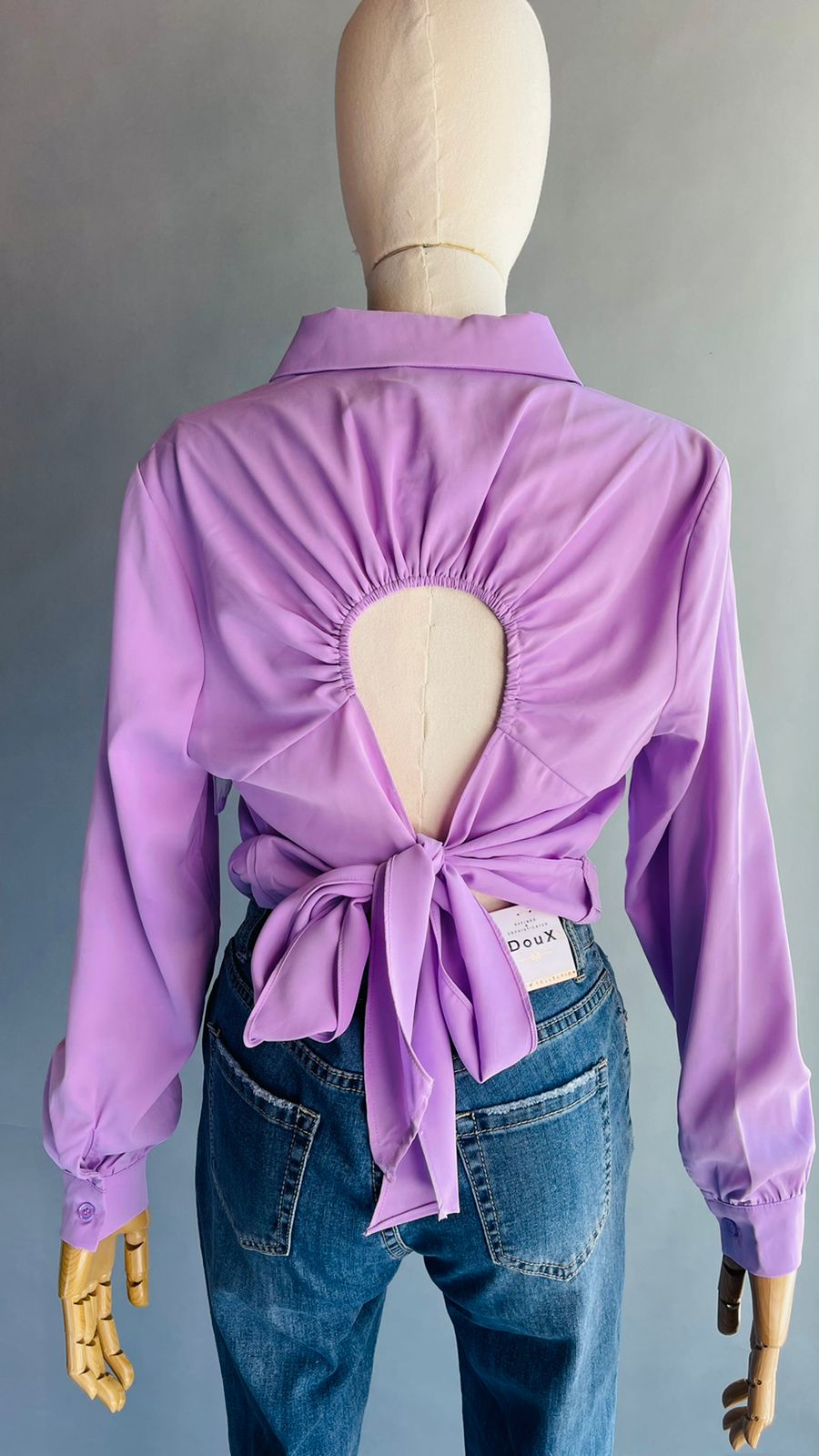Camisa de manga larga morada