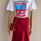 Ellison Falda de Satin Roja RS96026