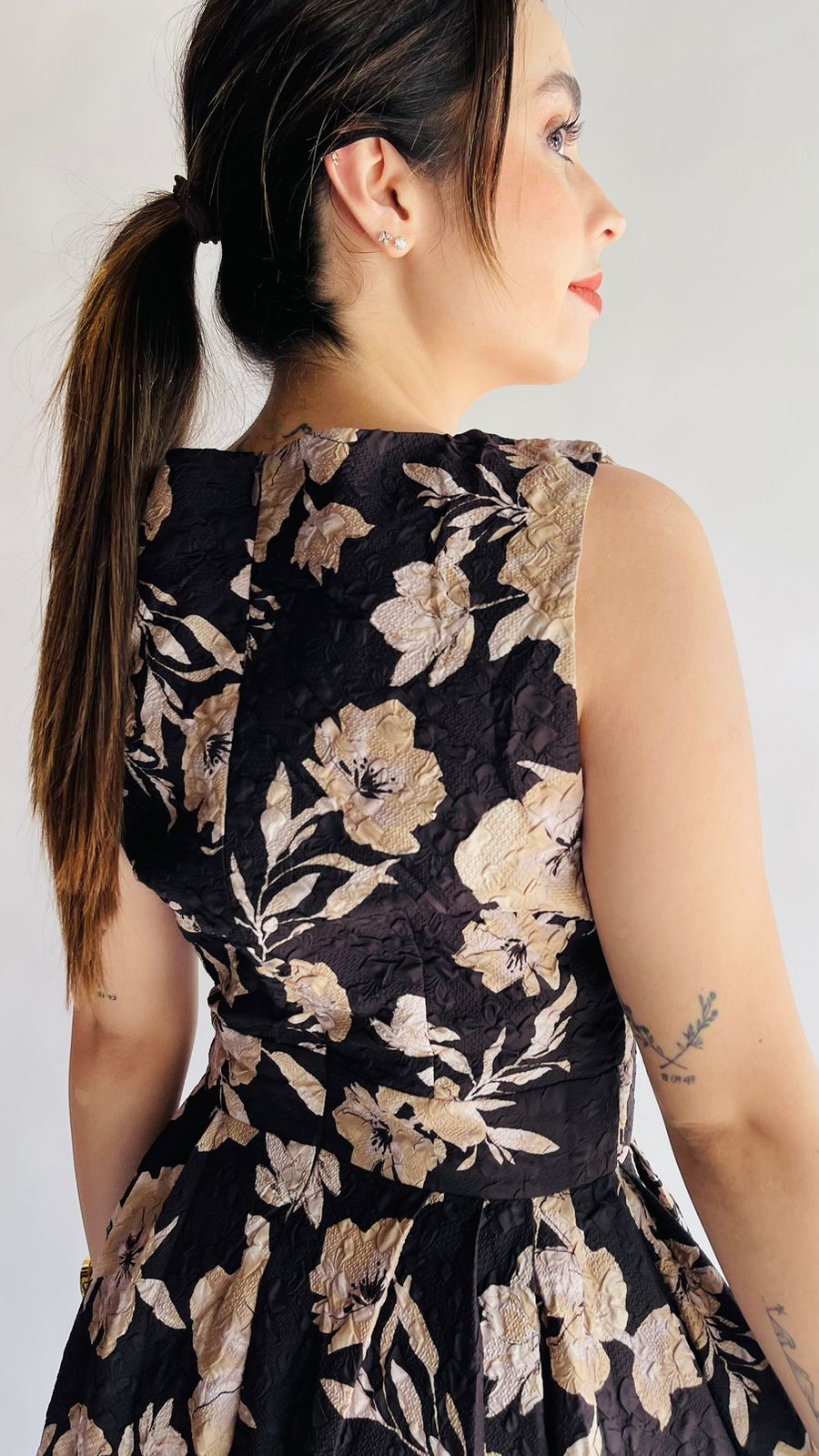 Vestido estampado de flores