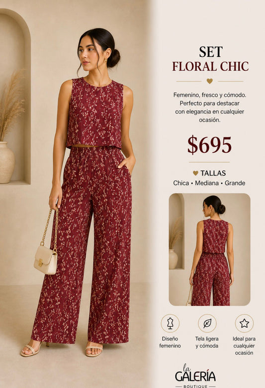 1679513 LOVE POEM Conjunto de Blusa y Pantalón  Floreado