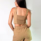 Short con botones al frente