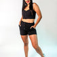 Short con botones al frente
