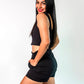 Short con botones al frente