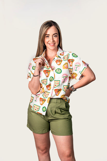 Camisera con estampado de cocteles 43957t-3