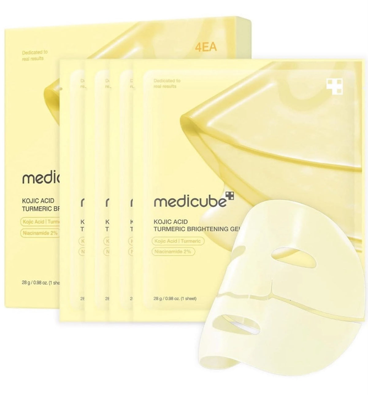 Mascarilla Medicube Kojic Acid Turmeric Brightening Gel Mask | 4 pzas