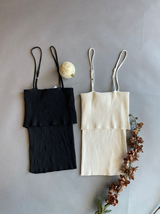 AKT10222Y FANCO Blusa de Tirante con Peto Básica