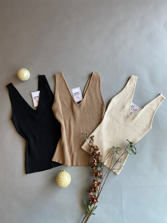 TW1359 THE WORK SHOP Blusa Básica de Tirante Grueso Lisa