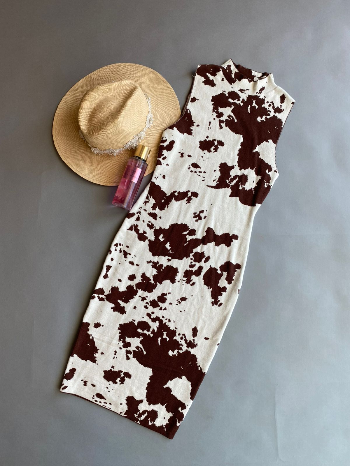 GTD6051 GALITA Vestido Estampado de Vaca