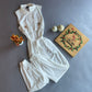 Jumper sin manga con bolsas al frente y cierre 43724R Milk & Honey