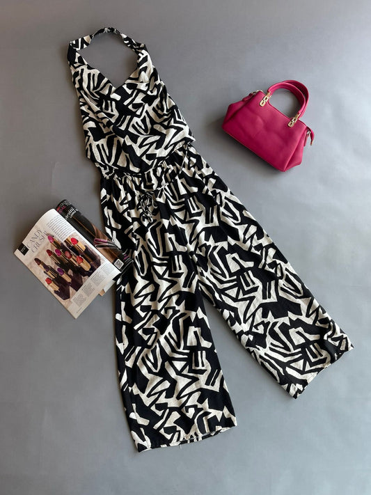 IT92997 IRIS Conjunto Top y Pantalón Negro y Blanco