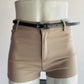 Short de gabardina con cinturon