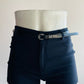 Short de gabardina con cinturon