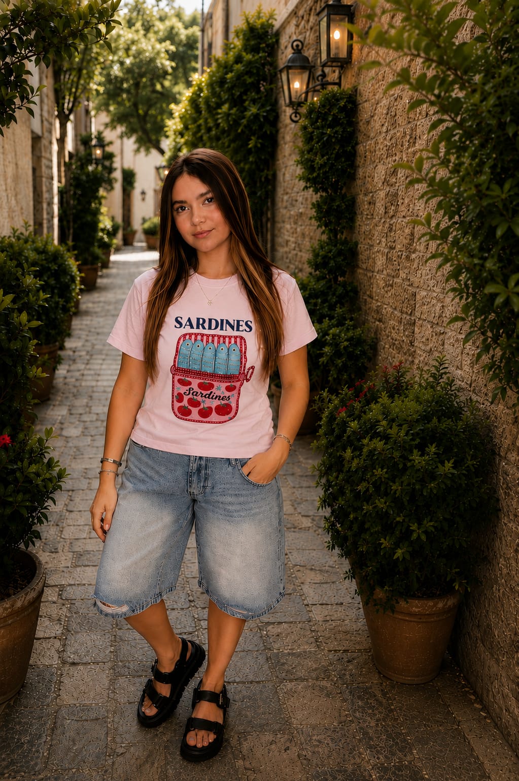 Cello Jeans Bermuda Baggy Mid- waisted skater AB69303LT