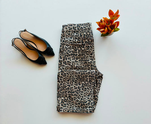 Cello Jeans Jeans altos estampado de animal print AM19758RS