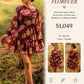 Vestido corto con estampado de flores ID18995