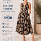 Vestido estampado de flores FD1271