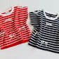 Blusa de rayas con moños TB8892