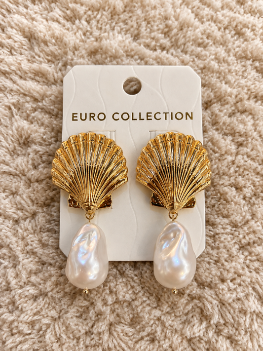 Aretes de conchita con perla ER5840G