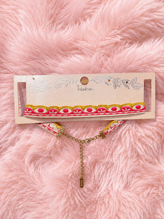 Choker con detalles bordado MS6933