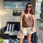 Beige Botany Blusa de satín de tirante con encaje arriba M0033T