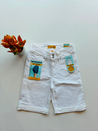Wax Jeans 2Bttn Bermuda Push up 90152