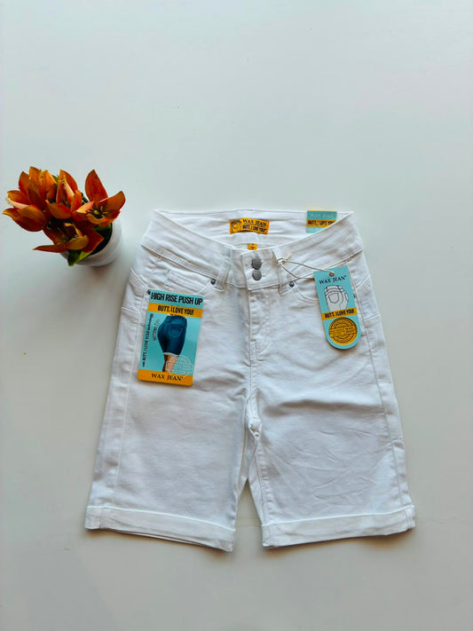 Wax Jeans 2Bttn Bermuda Push up 90152